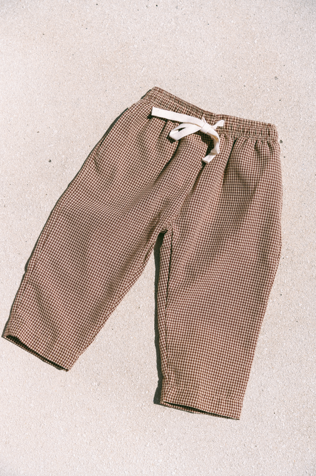 Check pants - Choc Malt