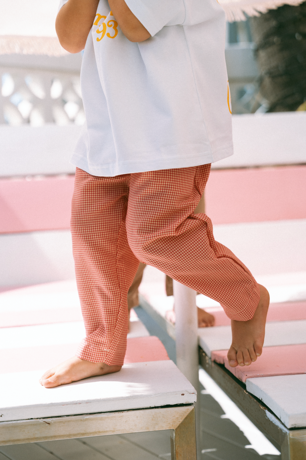 Check pants - Strawberry Check