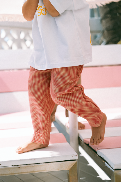 Check pants - Strawberry Check