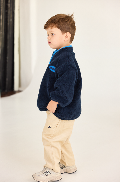 Bowi Sports Sherpa Jacket - Navy