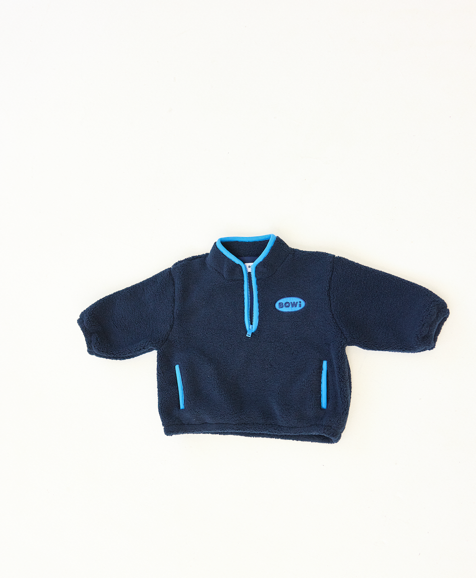 Bowi Sports Sherpa Jacket - Navy