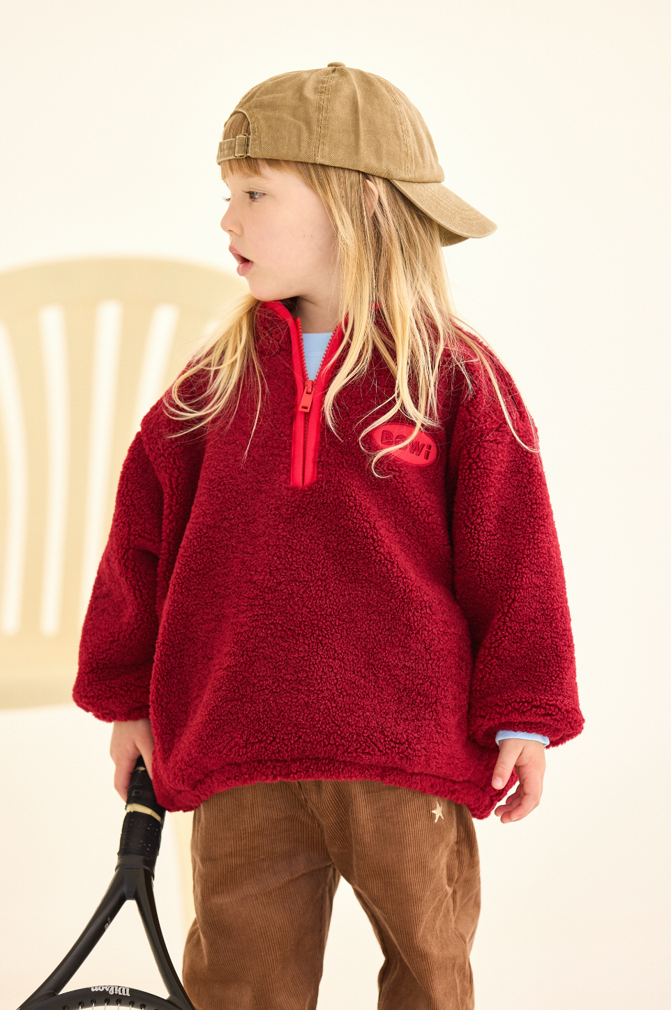 Bowi Sports Sherpa Jacket - Burgundy