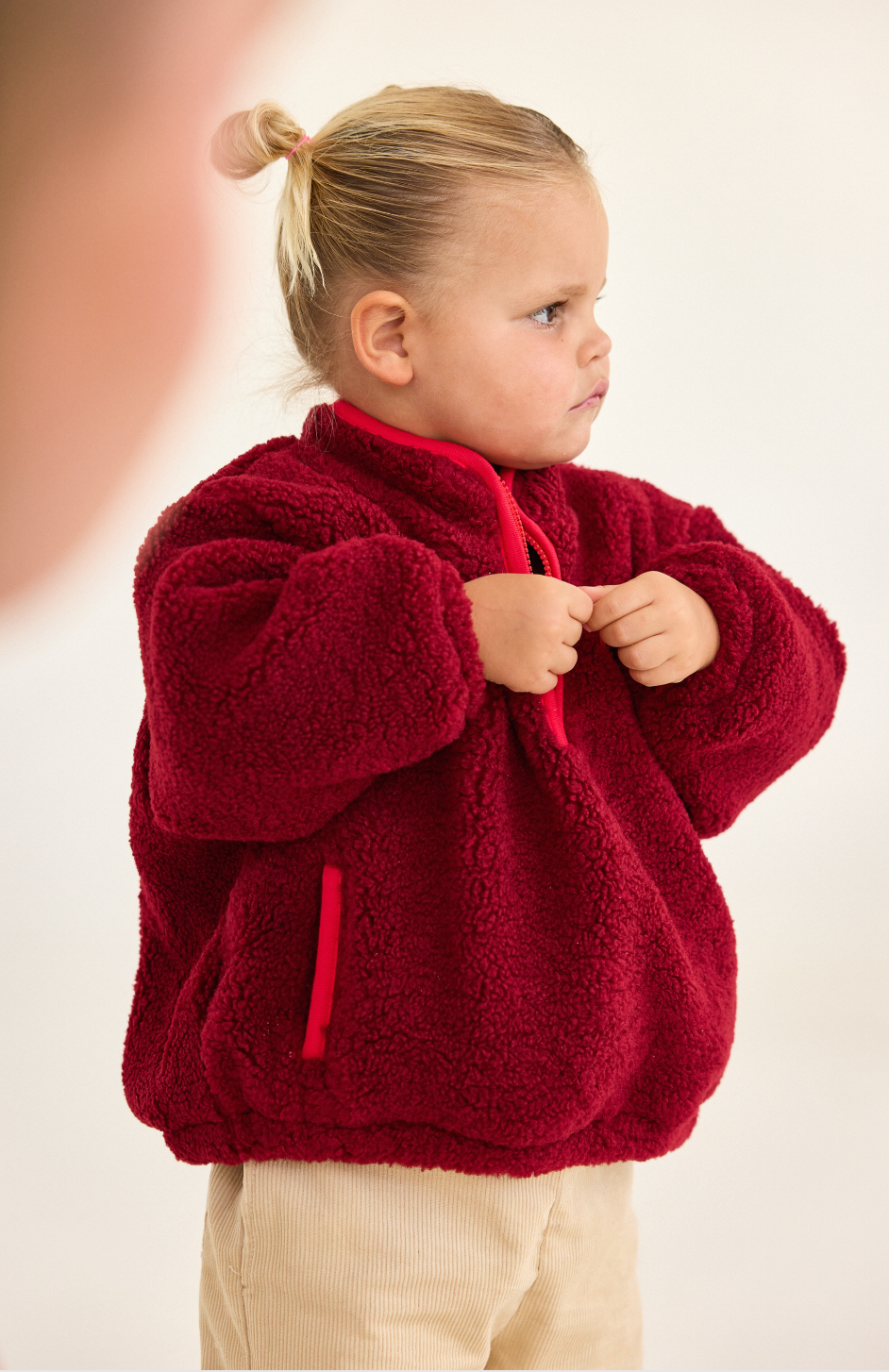 Bowi Sports Sherpa Jacket - Burgundy