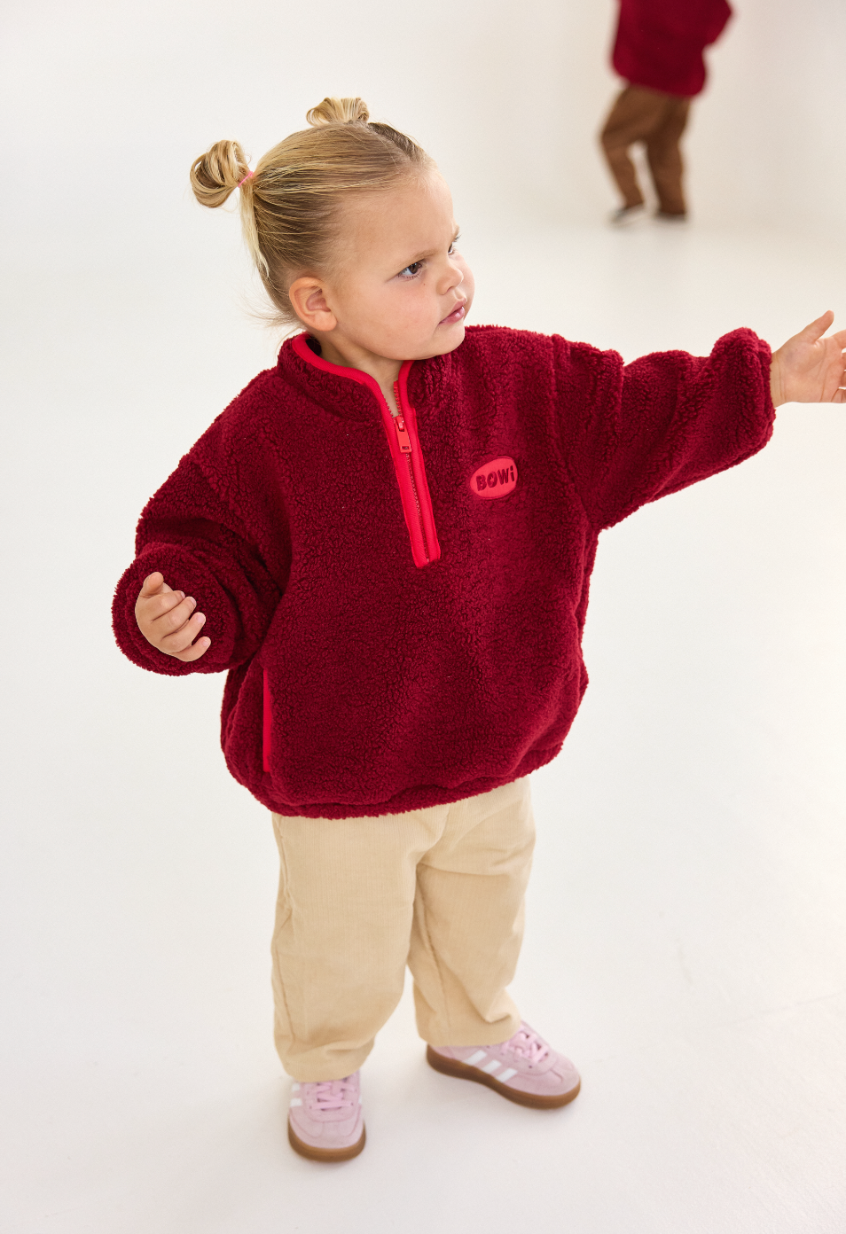 Bowi Sports Sherpa Jacket - Burgundy