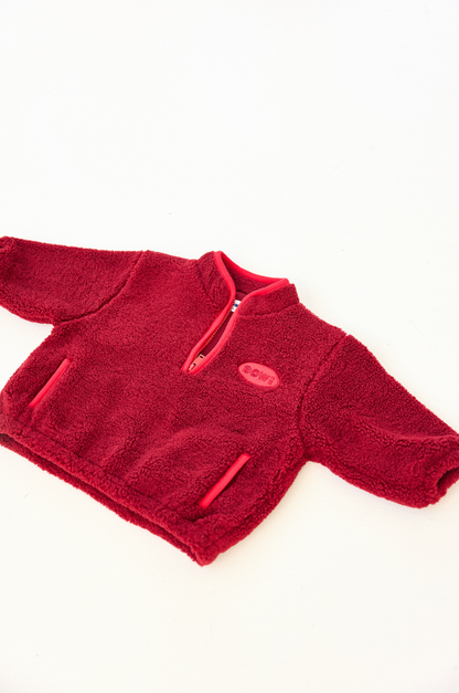 Bowi Sports Sherpa Jacket - Burgundy